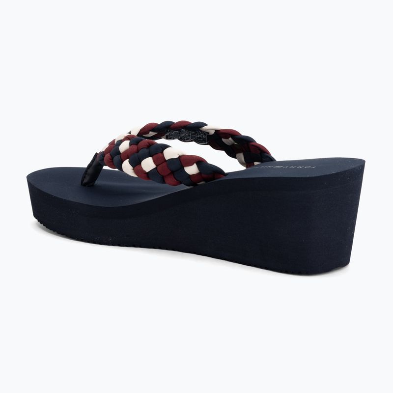 Infradito da donna Tommy Hilfiger Wedge Braided Summer Sandal rwb 3