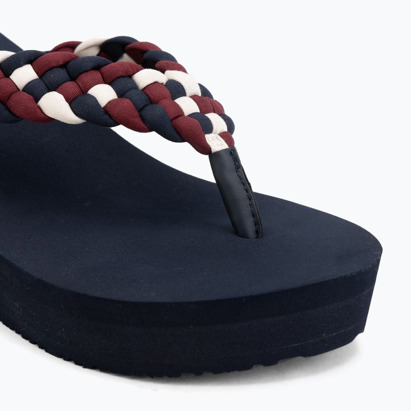 Infradito da donna Tommy Hilfiger Wedge Braided Summer Sandal rwb 7