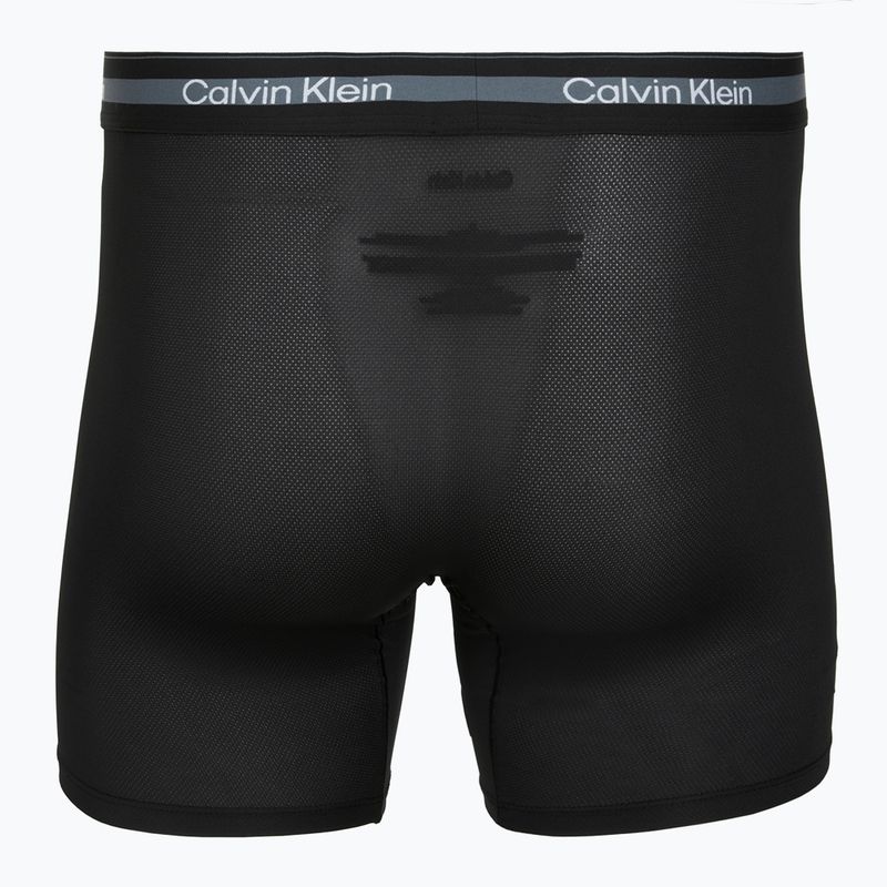 Boxer da uomo Calvin Klein LV00NB4538 Boxer Brief Long black/black/black 2