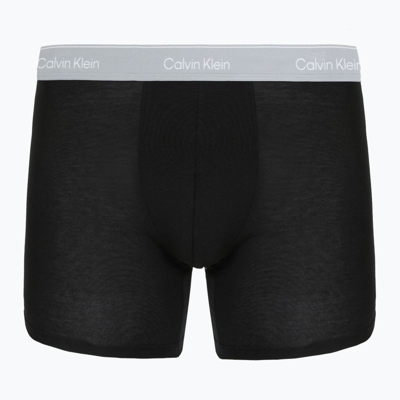 Boxer Calvin Klein LV00NB4394 Brief 3 pairs black w/darkest spruce wb/black w 2