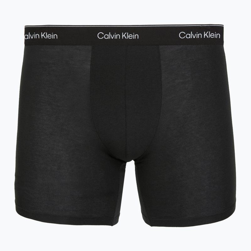 Boxer Calvin Klein LV00NB4394 Brief 3 pairs black w/heavenly iris logo/black w 2