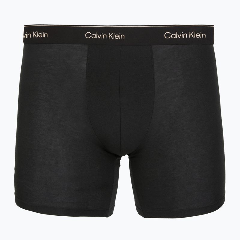 Boxer Calvin Klein LV00NB4394 Brief 3 pairs black w/heavenly iris logo/black w 6