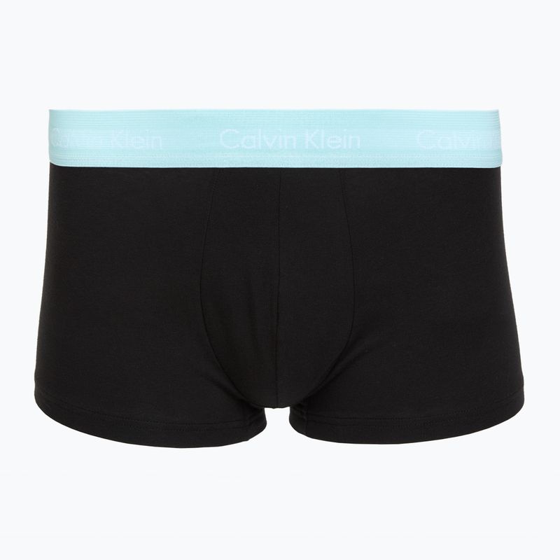 Boxer Calvin Klein LV00NB4412 Low Rise Trunk 5 pairs black w plume wb/black w misty sage wb 2