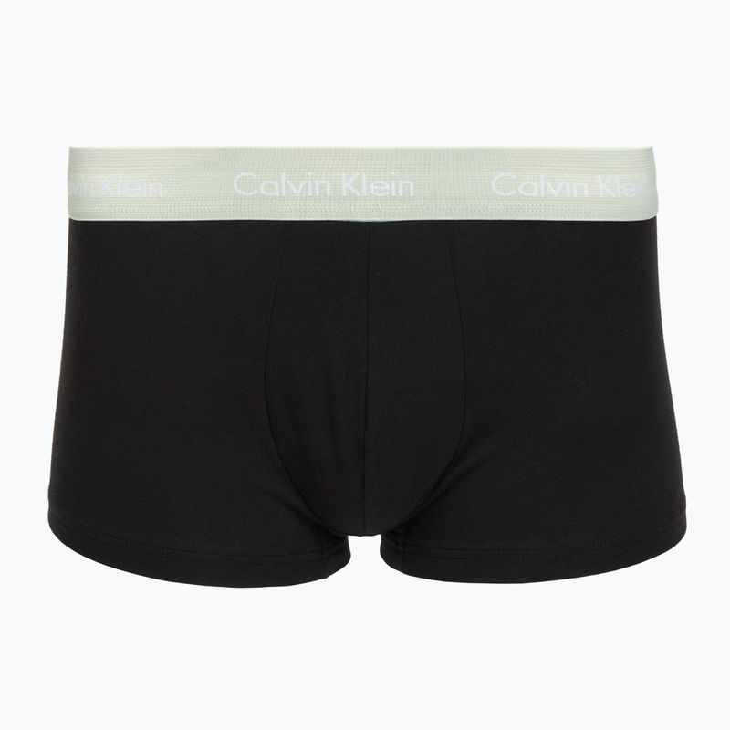 Boxer Calvin Klein LV00NB4412 Low Rise Trunk 5 pairs black w plume wb/black w misty sage wb 3
