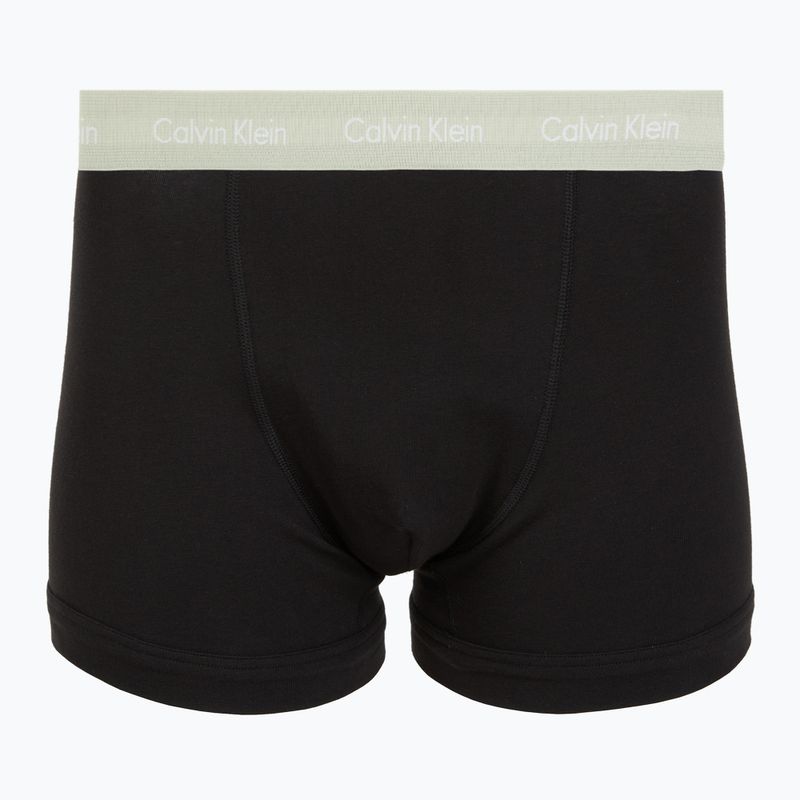 Boxer da uomo Calvin Klein 0000U2662G Trunk 3 pairs black in plume wb/black in misty sag 3