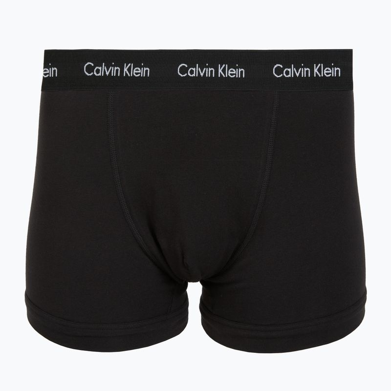 Boxer da uomo Calvin Klein 0000U2662G Trunk 3 pairs black in plume wb/black in misty sag 4