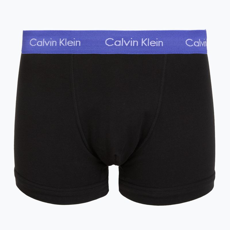 Boxer da uomo Calvin Klein 0000U2662G Trunk 3 pairs black in green bloom wb/black in da 5