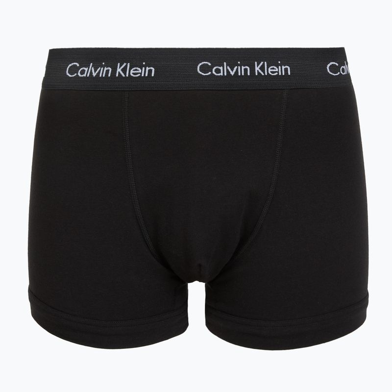 Boxer da uomo Calvin Klein 0000U2662G Trunk 3 pairs black in green bloom wb/black in da 6