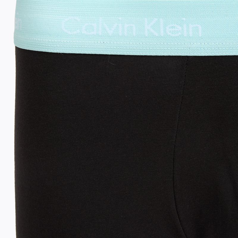 Boxer da uomo Calvin Klein 0000U2664G Low Rise Trunk 3 pairs black in plume wb/ black in misty sag 4