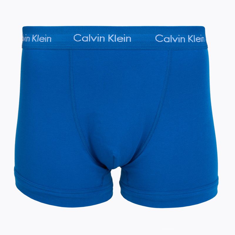 Boxer da uomo Calvin Klein 0000U2662G Trunk 3 pairs classic blue/porpoise/black 3