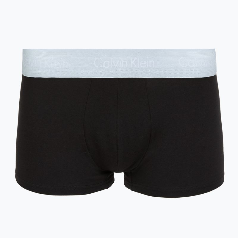 Boxer Calvin Klein LV00NB4412 Low Rise Trunk 5 pairs black in green bloom wb/black in dazzlin 2