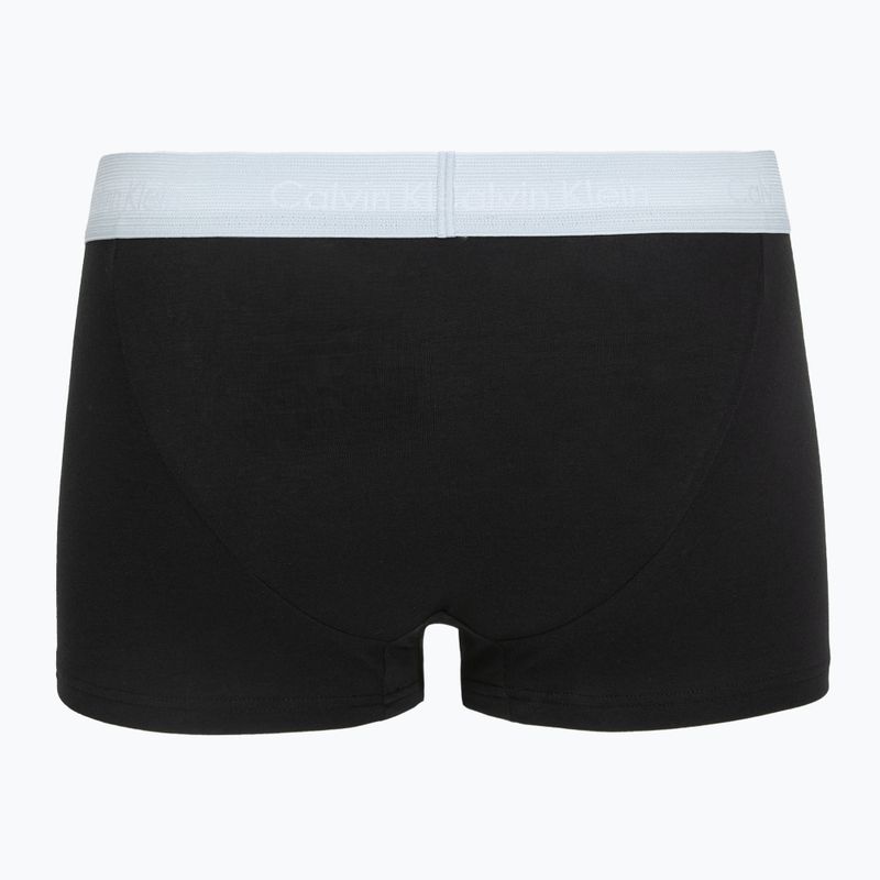 Boxer Calvin Klein LV00NB4412 Low Rise Trunk 5 pairs black in green bloom wb/black in dazzlin 3
