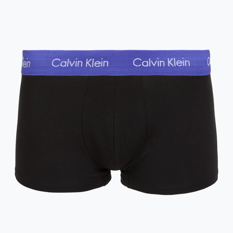 Boxer Calvin Klein LV00NB4412 Low Rise Trunk 5 pairs black in green bloom wb/black in dazzlin 5