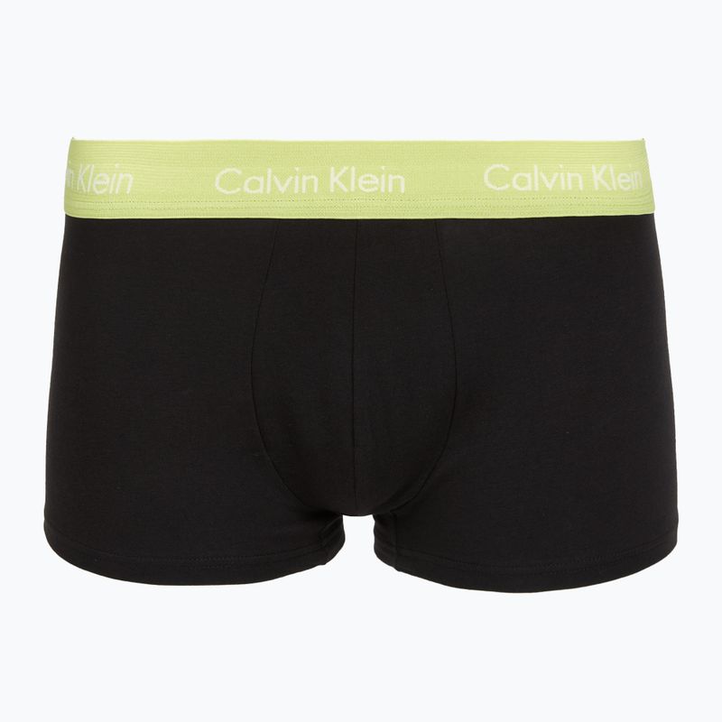 Boxer Calvin Klein LV00NB4412 Low Rise Trunk 5 pairs black in green bloom wb/black in dazzlin 6