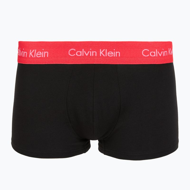 Boxer Calvin Klein LV00NB4412 Low Rise Trunk 5 pairs black in green bloom wb/black in dazzlin 8