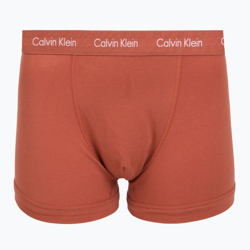 Boxer da uomo Calvin Klein 0000U2662G Trunk 3 pairs sodalite blue/redwood/white pepper 6