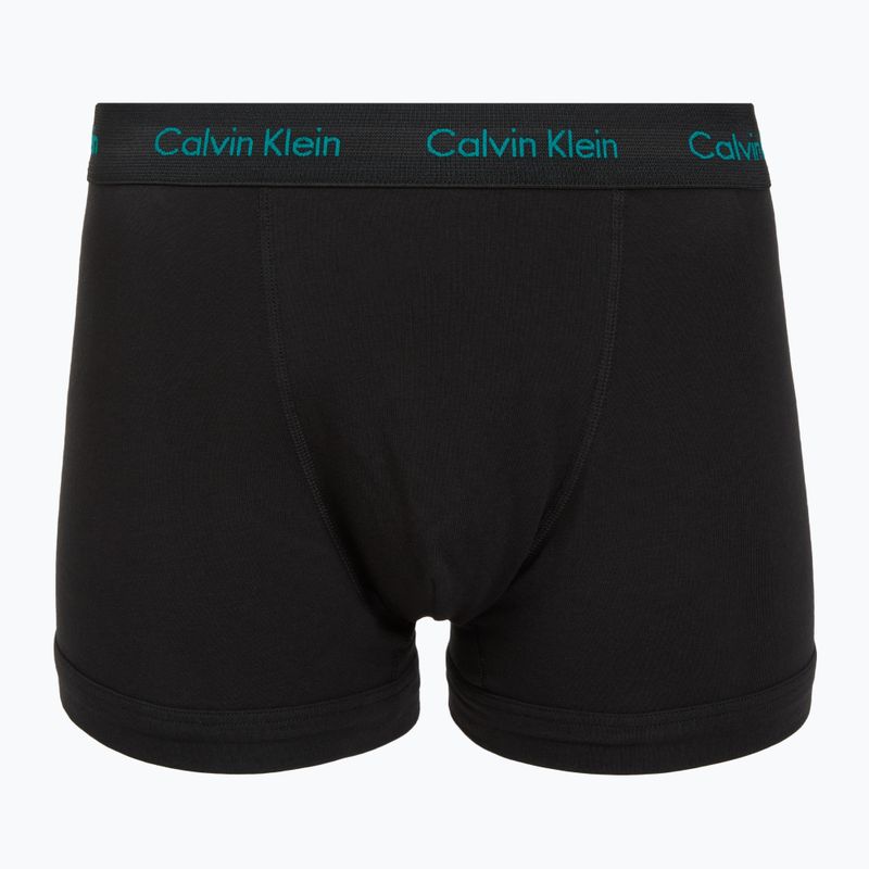 Boxer da uomo Calvin Klein 0000U2662G Trunk 3 pairs of black bodies and wbs with driftwood 2