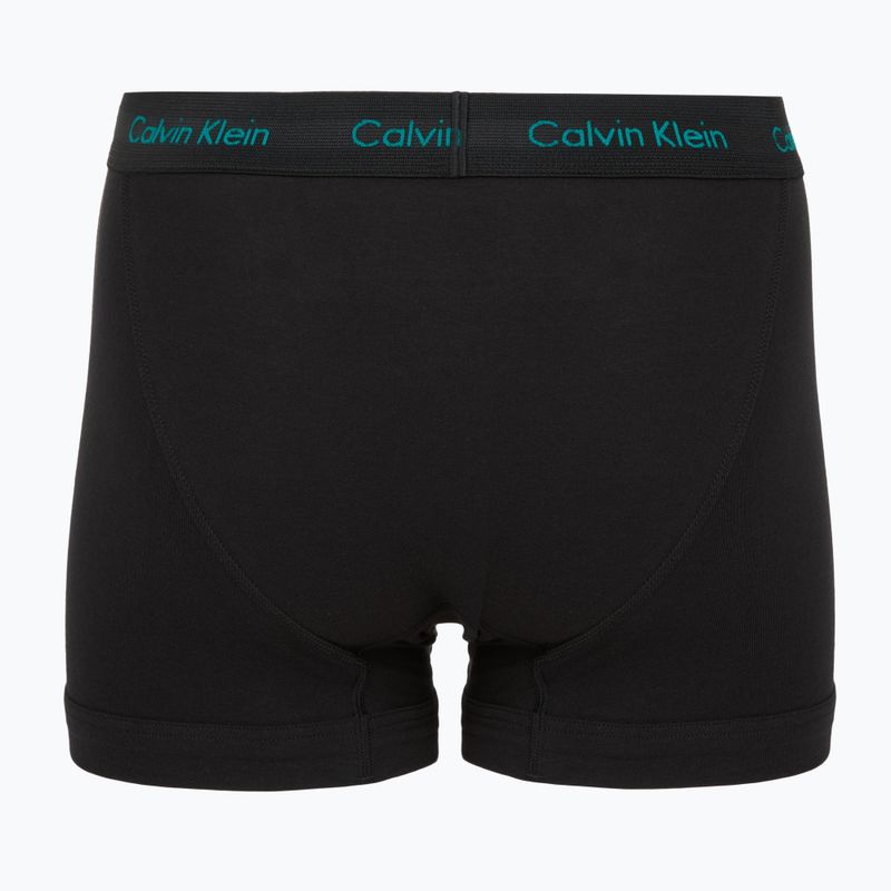 Boxer da uomo Calvin Klein 0000U2662G Trunk 3 pairs of black bodies and wbs with driftwood 3