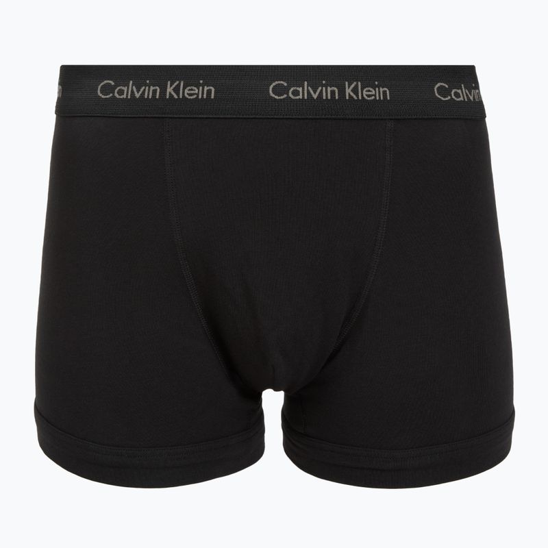 Boxer da uomo Calvin Klein 0000U2662G Trunk 3 pairs of black bodies and wbs with driftwood 5