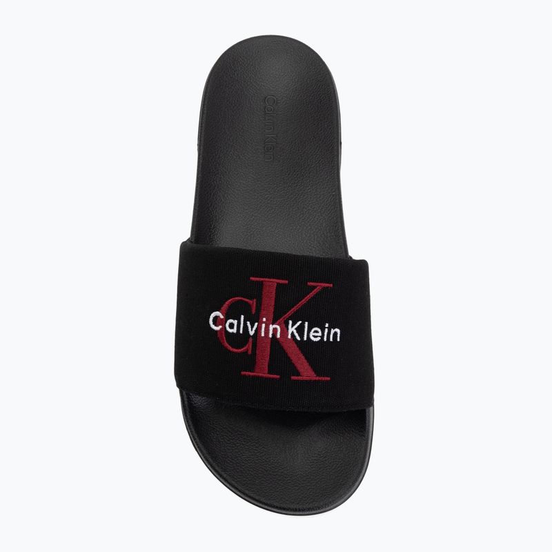 Ciabatte da uomo Calvin Klein YM0YM01393 Ess black/rhubarb 5