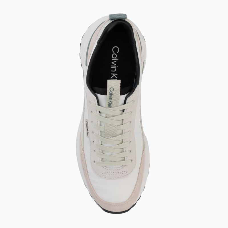 Scarpe da donna Calvin Klein HW0HW03279 Hike Runner Nylon Mix brilliant white/misty blue/arctic 5