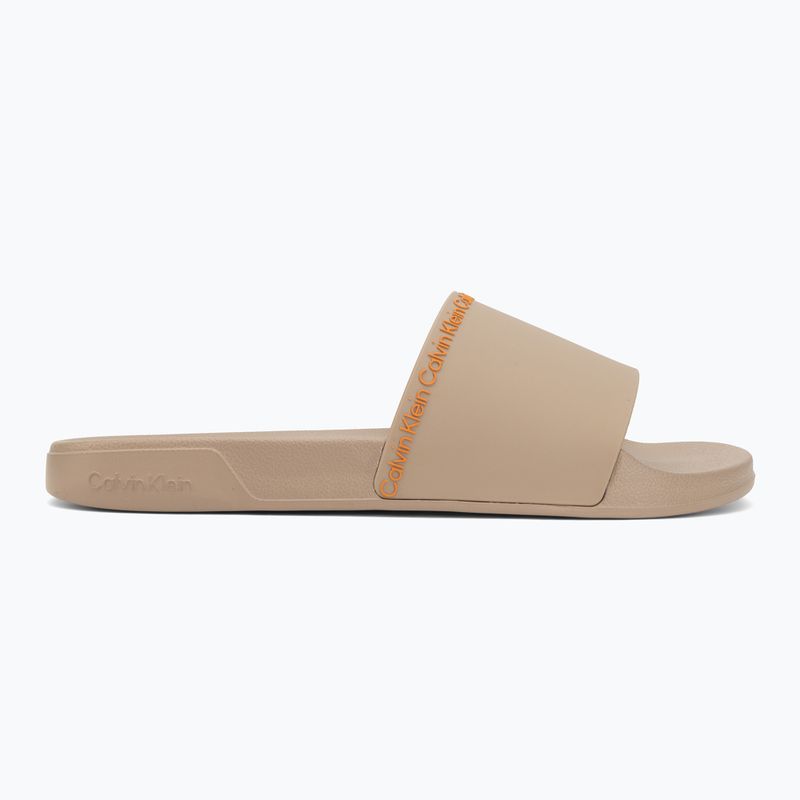 Ciabatte da uomo Calvin Klein HM0HM02108 Ess Institutional Cv nomad/vivid tangerine 2