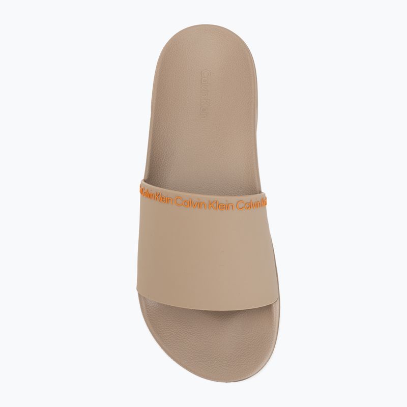 Ciabatte da uomo Calvin Klein HM0HM02108 Ess Institutional Cv nomad/vivid tangerine 5