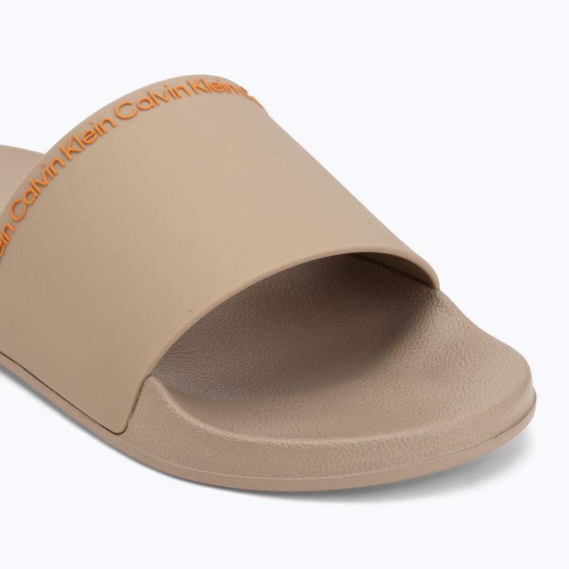 Ciabatte da uomo Calvin Klein HM0HM02108 Ess Institutional Cv nomad/vivid tangerine 7