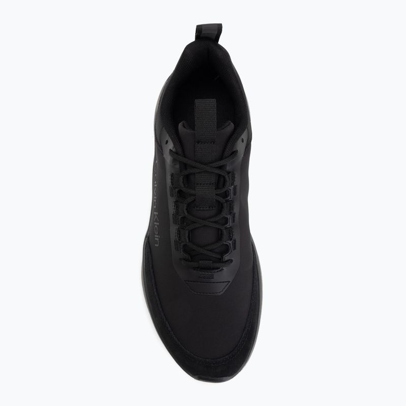 Scarpe da uomo Calvin Klein HM0HM02342 Light Eva Runn Essential Laceup Nylon Suede triple black 5
