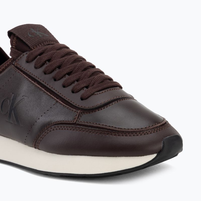 Scarpe da donna Calvin Klein HW0HW03118 Retro Runner Sock PANL Leather Neo bordeaux 7