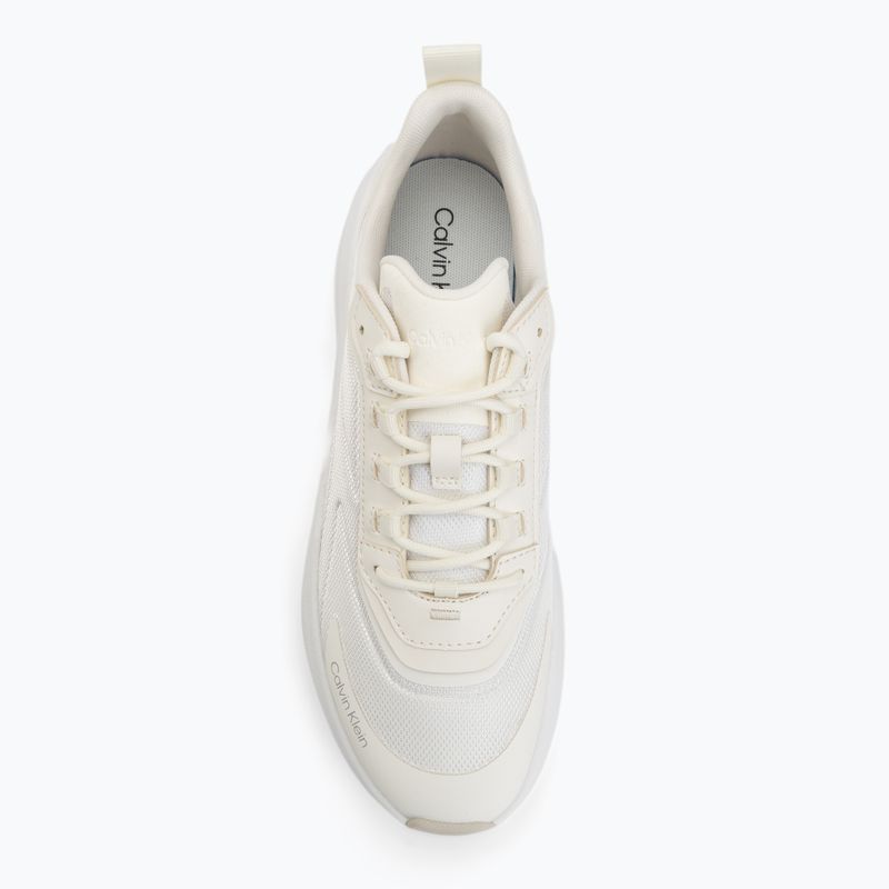 Scarpe da donna Calvin Klein HW0HW03111 Chunky Runner Laceup HF BLST Nylon bright white/marshmallow 5