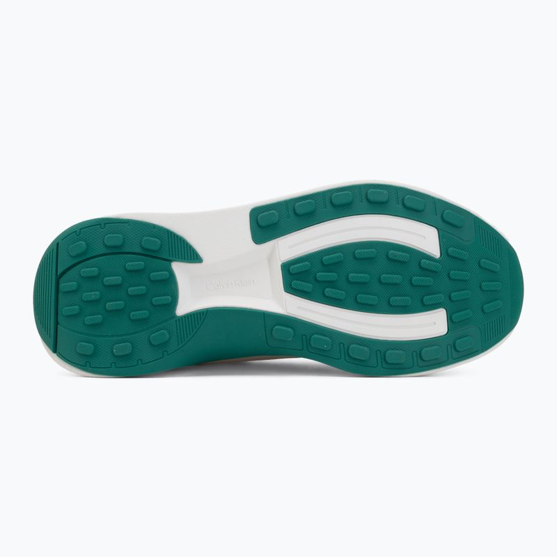 Scarpe da uomo Calvin Klein Volumax Chunky Runner Trainers HM0HM02224 white/marshmallow/street green 4