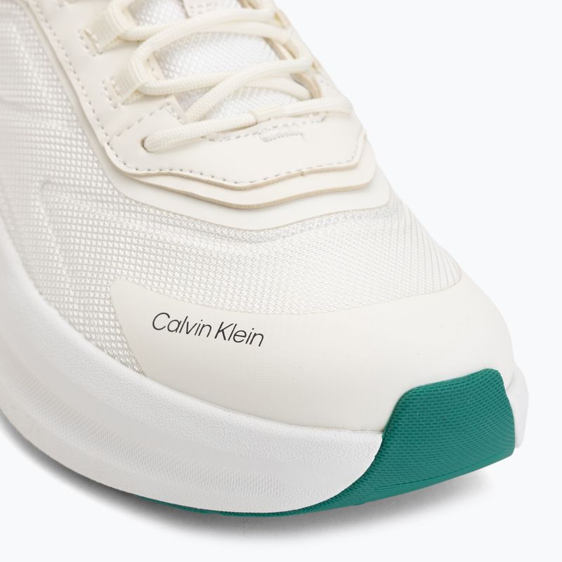 Scarpe da uomo Calvin Klein Volumax Chunky Runner Trainers HM0HM02224 white/marshmallow/street green 7