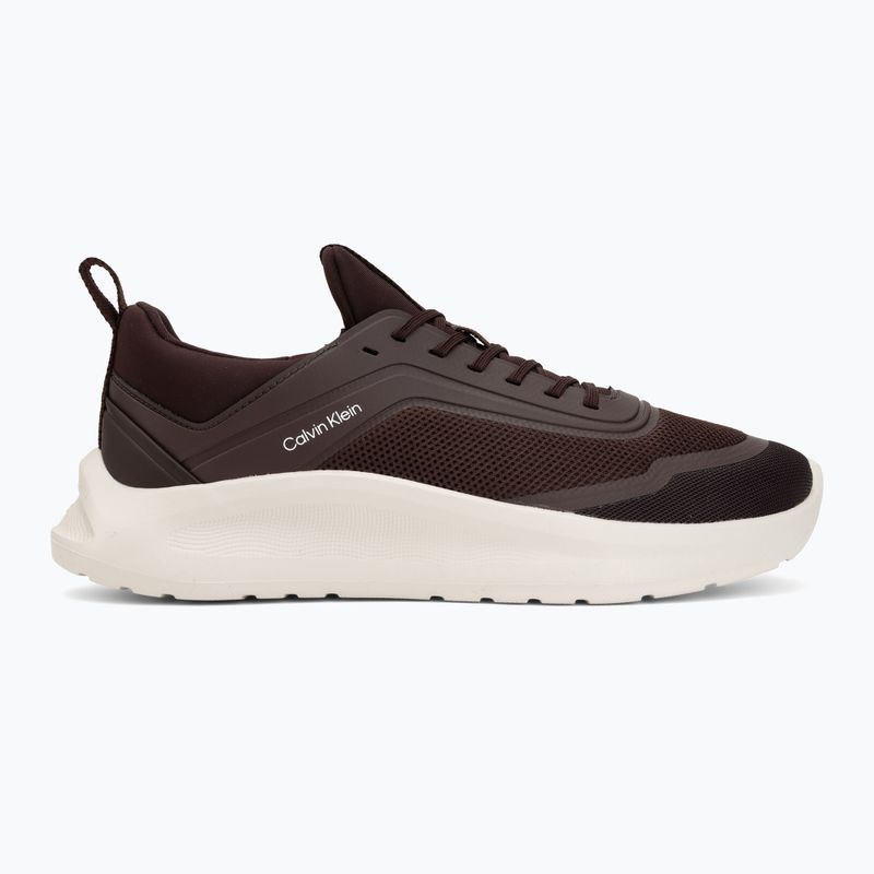 Scarpe da uomo Calvin Klein HM0HM02164 Light Eva Run Lace Sock bordeaux 2