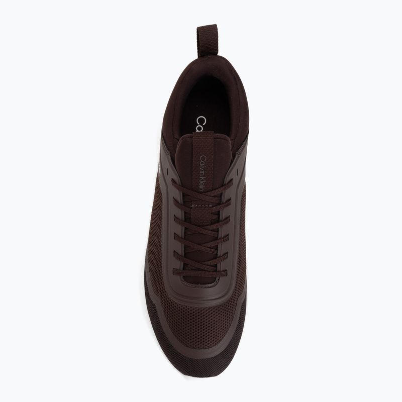 Scarpe da uomo Calvin Klein HM0HM02164 Light Eva Run Lace Sock bordeaux 5