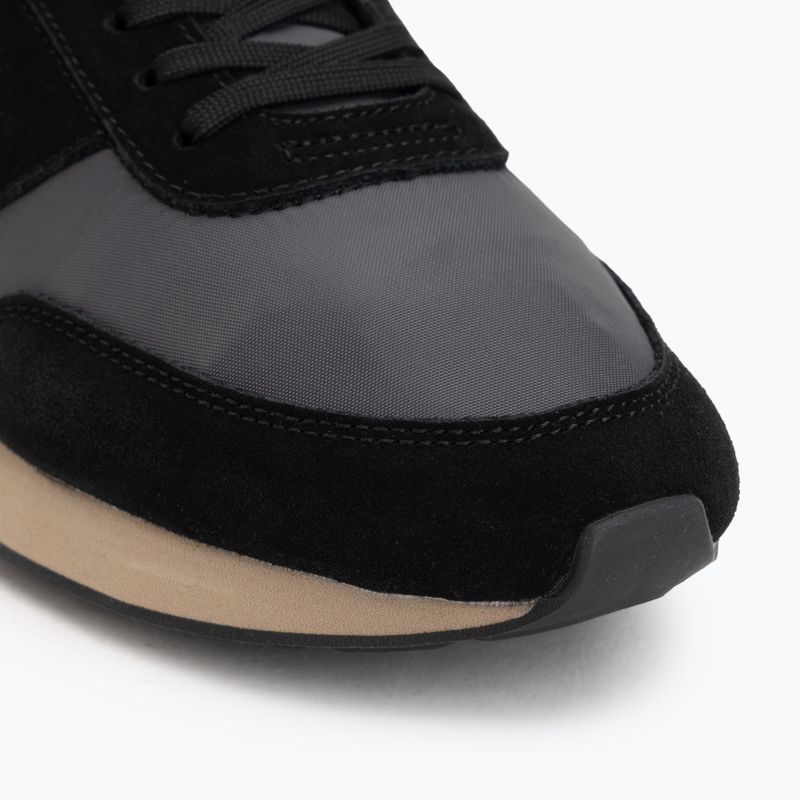 Scarpe da uomo Calvin Klein HM0HM02212 Retro Runner Bans Leather Suede black/iron gate/amber gold 7