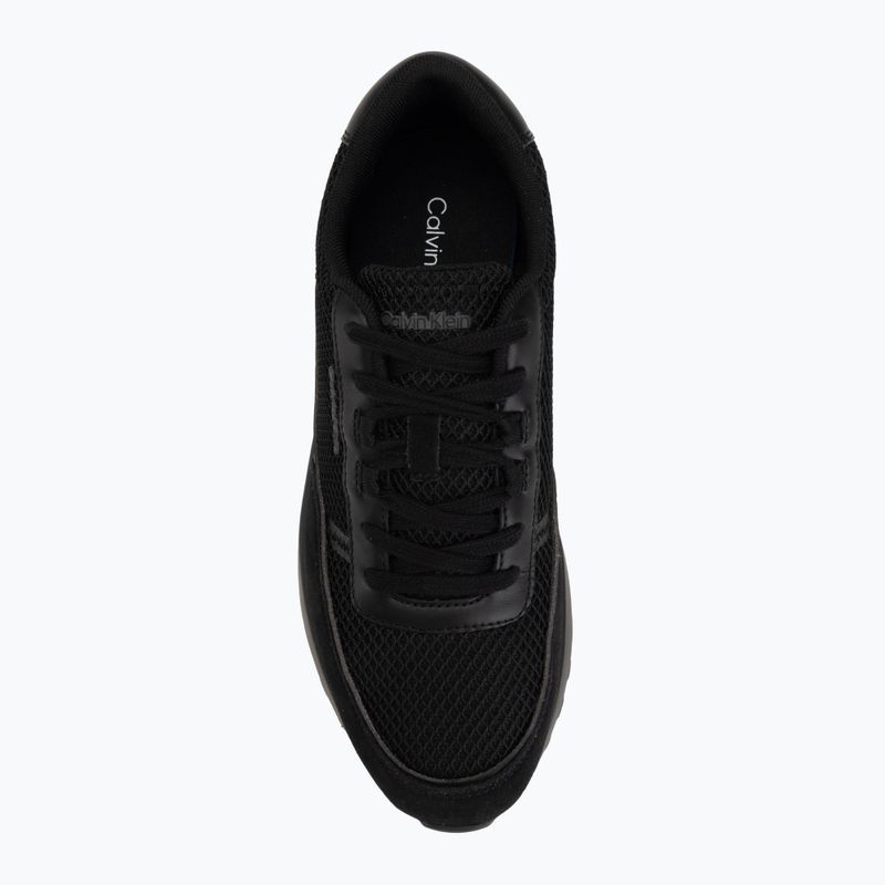 Scarpe da uomo Calvin Klein HM0HM02215 City Runner Laceup Nylon Recycled Suede triple black 5
