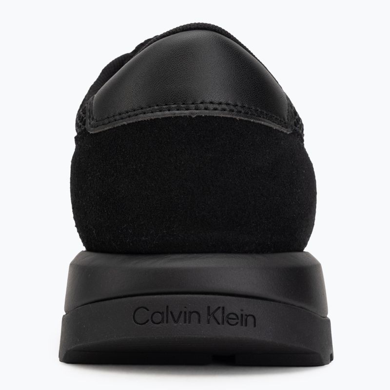Scarpe da uomo Calvin Klein HM0HM02215 City Runner Laceup Nylon Recycled Suede triple black 6