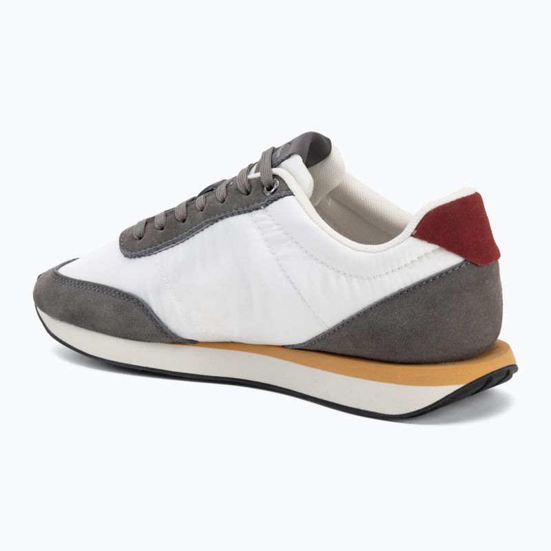 Scarpe da uomo Calvin Klein HM0HM02212 Retro Runner Bans Leather Suede granite gray/white/rhubarb 3