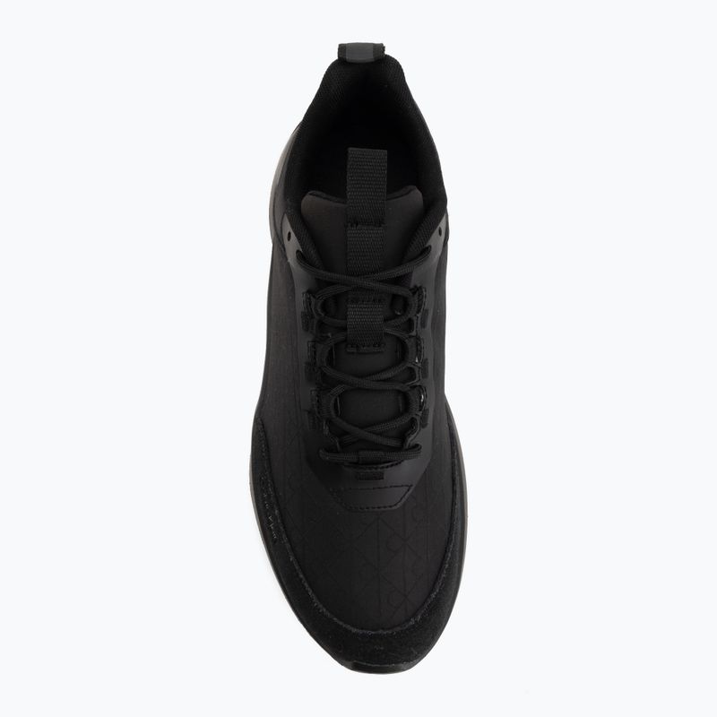 Scarpe da uomo Calvin Klein HM0HM02343 Light Eva Runn Laceup AOP triple black 5