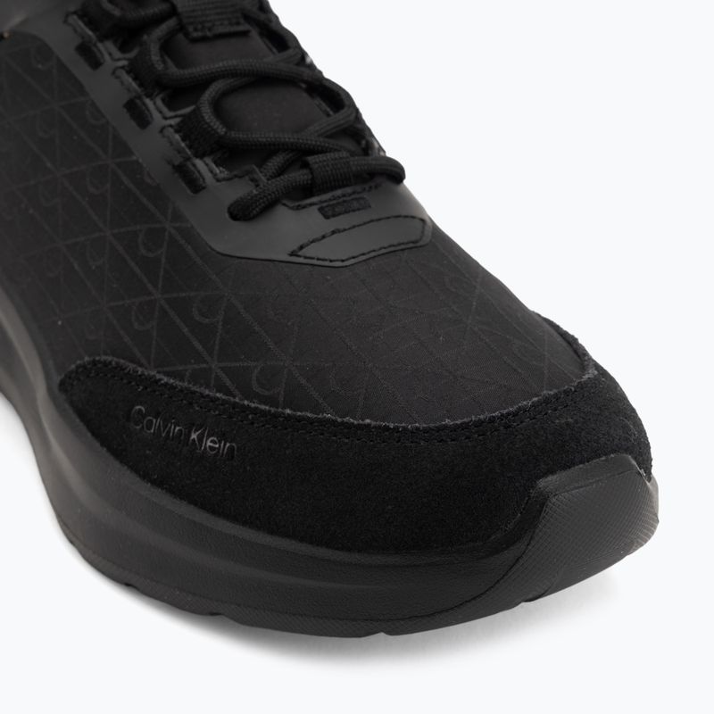 Scarpe da uomo Calvin Klein HM0HM02343 Light Eva Runn Laceup AOP triple black 7