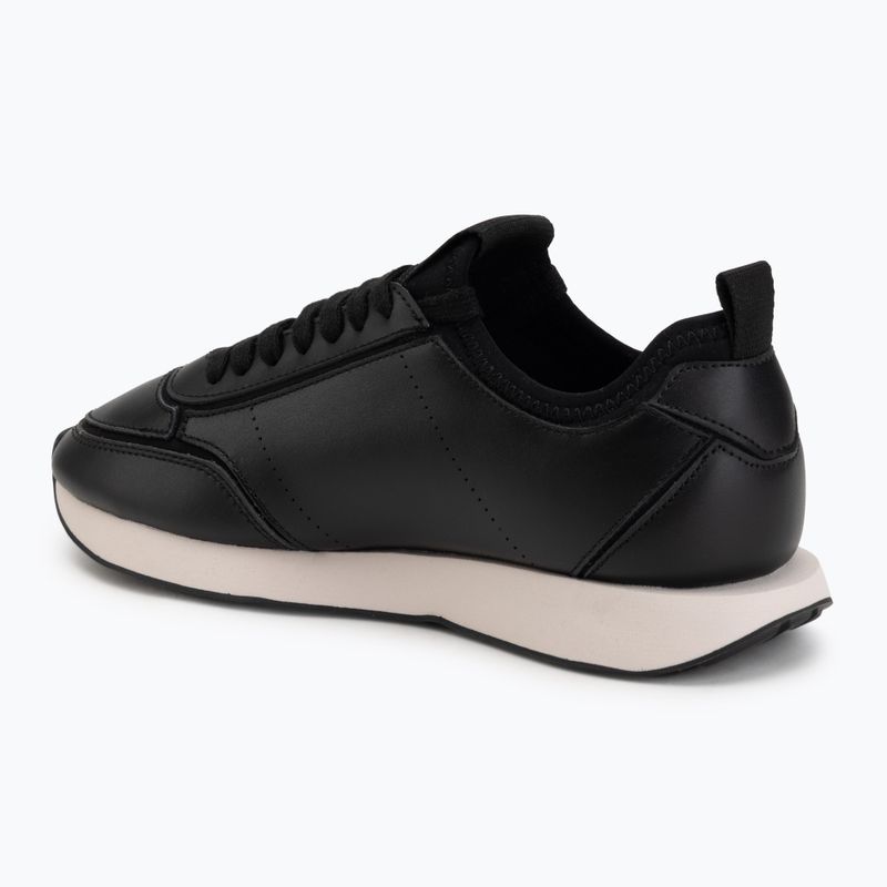 Scarpe da donna Calvin Klein HW0HW03118 Retro Runner Sock PANL Leather Neo black/crystal grey 3