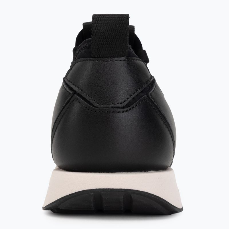 Scarpe da donna Calvin Klein HW0HW03118 Retro Runner Sock PANL Leather Neo black/crystal grey 6