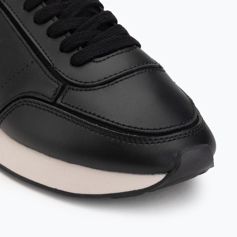Scarpe da donna Calvin Klein HW0HW03118 Retro Runner Sock PANL Leather Neo black/crystal grey 7