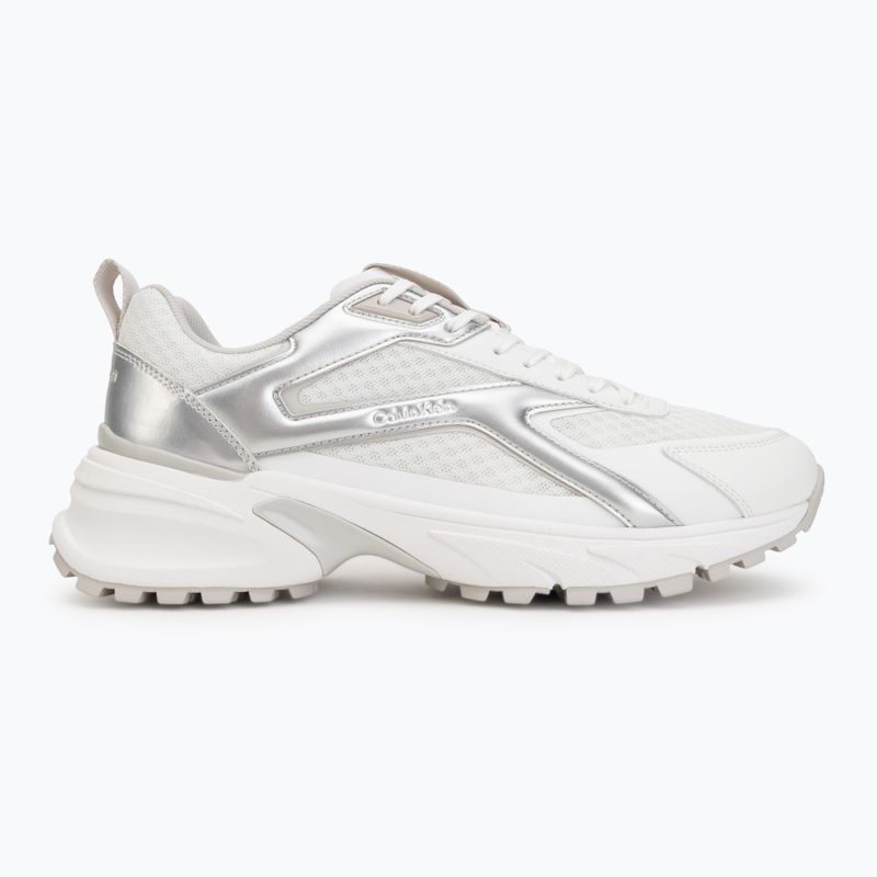 Scarpe da uomo Calvin Klein HM0HM02341 Hike Runner Stripe Met Mix bright white/silver/light grey 2