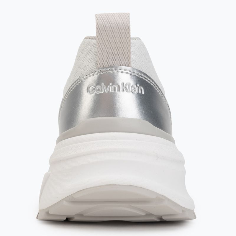 Scarpe da uomo Calvin Klein HM0HM02341 Hike Runner Stripe Met Mix bright white/silver/light grey 6