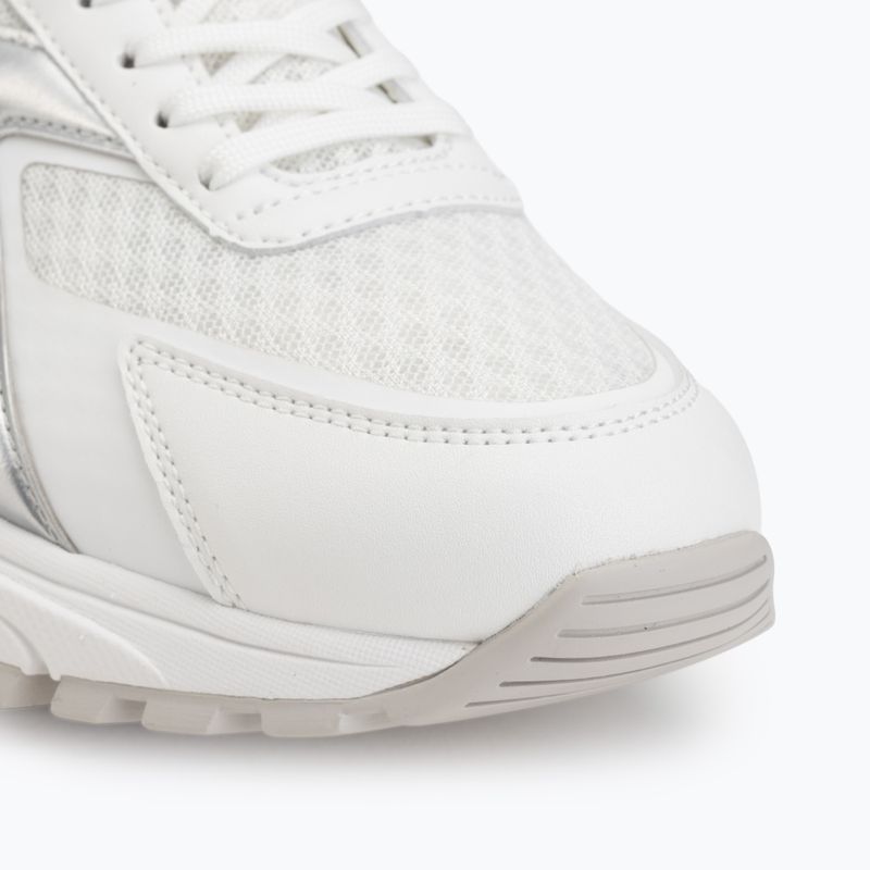 Scarpe da uomo Calvin Klein HM0HM02341 Hike Runner Stripe Met Mix bright white/silver/light grey 7