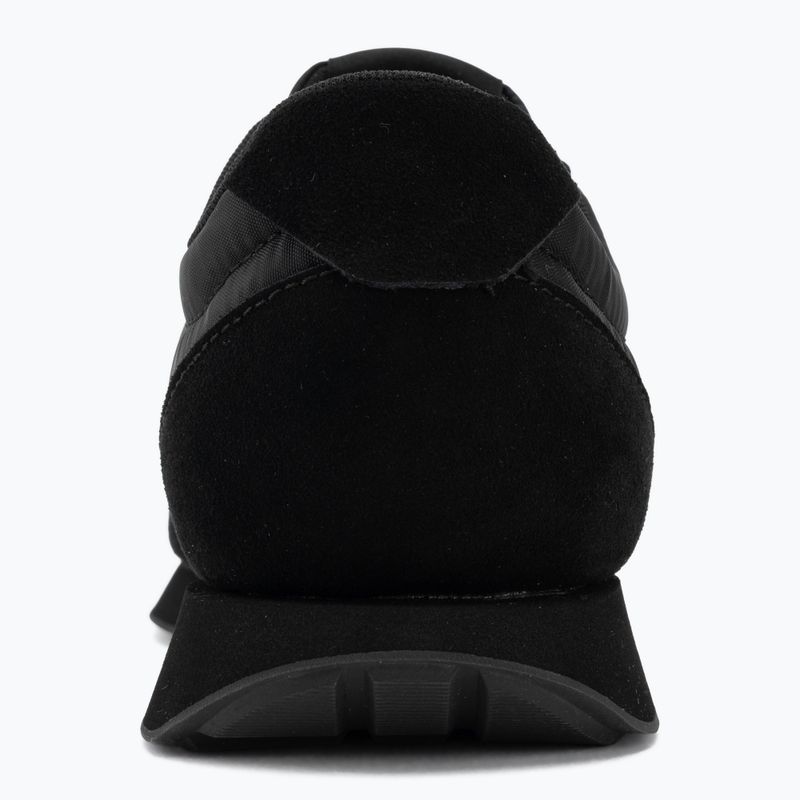 Scarpe da uomo Calvin Klein HM0HM02212 Retro Runner Bans Leather Suede triple black/adrenaline rush 6