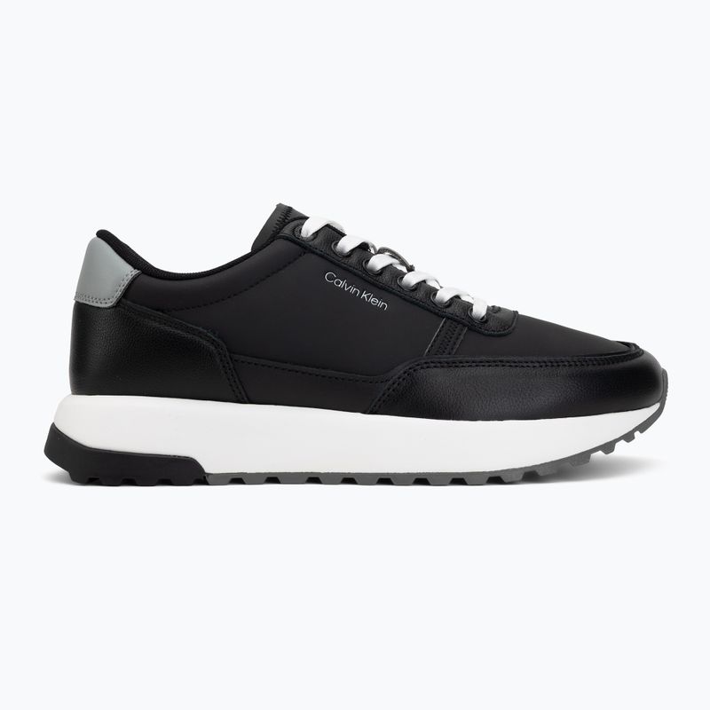 Scarpe da uomo Calvin Klein HM0HM02214 City Runner Laceup Leather Mix black/granite road 2