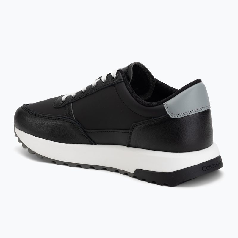 Scarpe da uomo Calvin Klein HM0HM02214 City Runner Laceup Leather Mix black/granite road 3